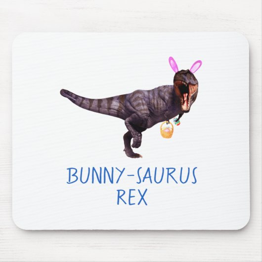 Dinosaur Easter Bunny T Rex Tyrannosaurus Funny T  Muismat (Voorkant)