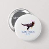 Dinosaur Easter Bunny T Rex Tyrannosaurus Funny T  Ronde Button 5,7 Cm (Voorkant /achterkant)