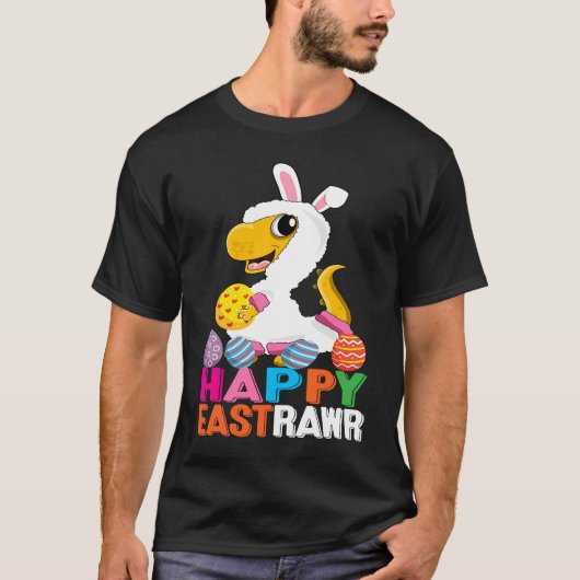Dinosaur Easter Day Eggs cellent Happy East Rawr r T-shirt (Voorkant)