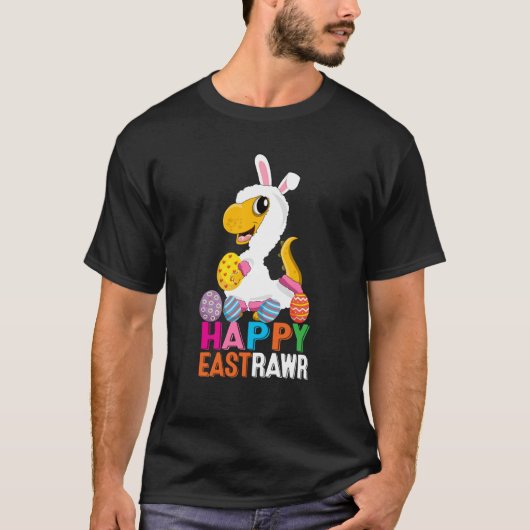 Dinosaur Easter Day Eggs cellent Happy East Rawr r T-shirt (Voorkant)