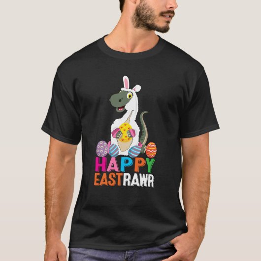 Dinosaur Easter Day Eggs cellent Happy East Rawr r T-shirt (Voorkant)