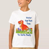 Dinosaur Easter Egg Hunt Team T-shirt (Voorkant)