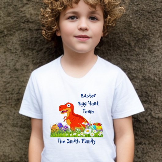 Dinosaur Easter Egg Hunt Team T-shirt