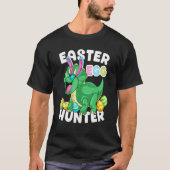 Dinosaur Easter Egg Hunter Triceratops Bunny Egg H T-shirt (Voorkant)