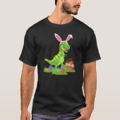 Dinosaur Easter Egg Hunting Bunny Dinosaur Easter T-shirt (Voorkant)