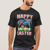Dinosaur Easter Pajamas T Rex Easter Eggs Boys Kin T-shirt (Voorkant)
