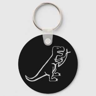 Dinosaur Eating Fish Sleutelhanger