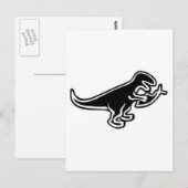 Dinosaur Eating Jesus Fish Briefkaart (Voorkant / Achterkant)