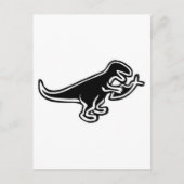 Dinosaur Eating Jesus Fish Briefkaart (Voorkant)
