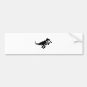 Dinosaur Eating Jesus Fish Bumpersticker
