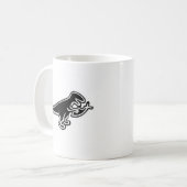 Dinosaur Eating Jesus Fish Koffiemok (Voorkant links)