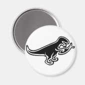 Dinosaur Eating Jesus Fish Magneet (Voorkant / Achterkant)