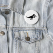 Dinosaur Eating Jesus Fish Ronde Button 5,7 Cm (In situ)