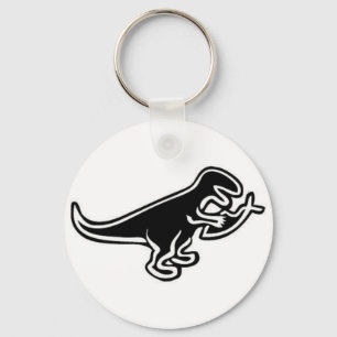 Dinosaur Eating Jesus Fish Sleutelhanger