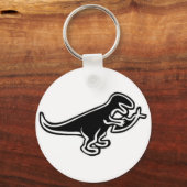 Dinosaur Eating Jesus Fish Sleutelhanger (Voorkant)