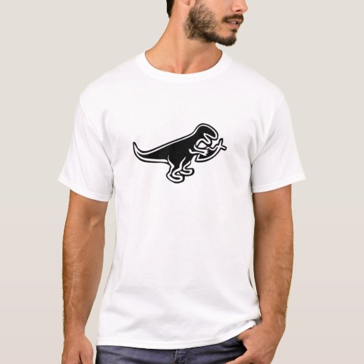 Dinosaur Eating Jesus Fish T-shirt (Voorkant)