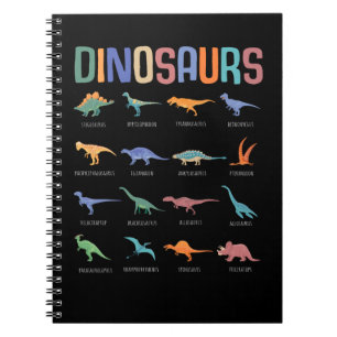 Dinosaur Education Triceratops Stegosaurus Trex Notitieboek