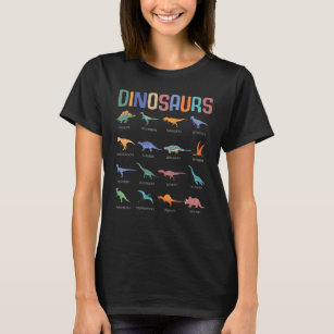 Dinosaur Education Triceratops Stegosaurus Trex T-shirt