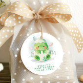 Dinosaur Egg Cute Waterverf Boy Baby shower Bedankjes Labels