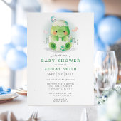 Dinosaur Egg Cute Waterverf Boy Baby shower Kaart