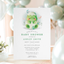 Dinosaur Egg Cute Waterverf Boy Baby shower