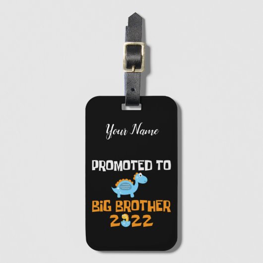 Dinosaur Egg Hatching promoot aan Big Brother Bagagelabel (Voorkant (verticaal))