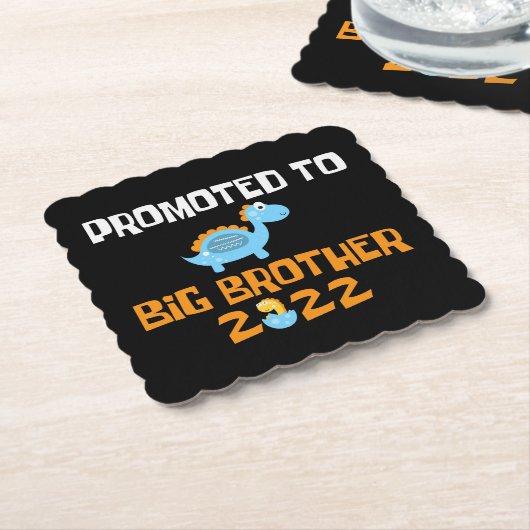 Dinosaur Egg Hatching promoot aan Big Brother Kartonnen Onderzetters (Gebogen)