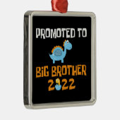 Dinosaur Egg Hatching promoot aan Big Brother Metalen Ornament (Rechts)