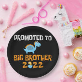 Dinosaur Egg Hatching promoot aan Big Brother Papieren Bordje (Feest)