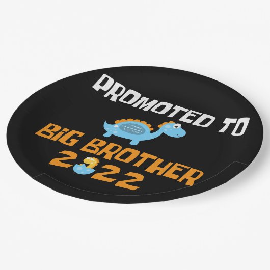 Dinosaur Egg Hatching promoot aan Big Brother Papieren Bordje (Gekanteld)