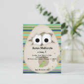 Dinosaur Egg Kaart (Staand voorkant)