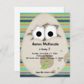 Dinosaur Egg Kaart (Voorkant / Achterkant)