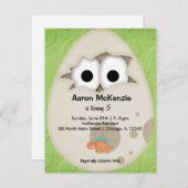 Dinosaur Egg Kaart (Voorkant / Achterkant)