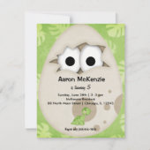 Dinosaur Egg Kaart (Voorkant)