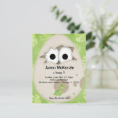 Dinosaur Egg Kaart (Staand voorkant)