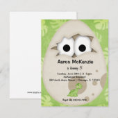 Dinosaur Egg Kaart (Voorkant / Achterkant)