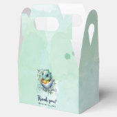 Dinosaur Egg Schattigee Waterverf verlaat Baby sho Bedankdoosjes (Geopend)