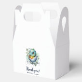 Dinosaur Egg Schattigee Waterverf verlaat Baby sho Bedankdoosjes (Geopend)