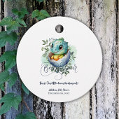 Dinosaur Egg Schattigee Waterverf verlaat Baby sho Bedankjes Labels