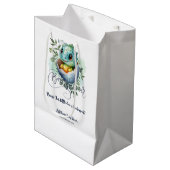 Dinosaur Egg Schattigee Waterverf verlaat Baby sho Medium Cadeauzakje (Voorkant Gekanteld)