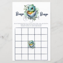 Dinosaur Egg Waterverf verlaat Baby shower Game