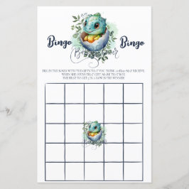 Dinosaur Egg Waterverf verlaat Baby shower Game