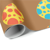 Dinosaur-eieren Prehistorische kinder partijschroo Cadeaupapier (Rol Hoek)