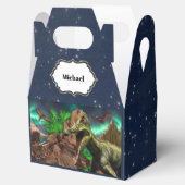 Dinosaur eiland pterodactyl t-rex nachtsterren bedankdoosjes (Geopend)
