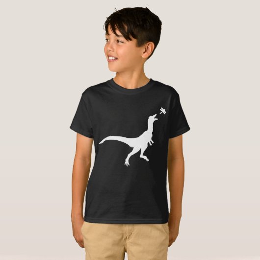 Dinosaur en Dragonfly T-Shirt (Voorkant volledig)