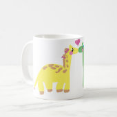DINOsaur en een GIRAFFE Koffiemok (Voorkant links)