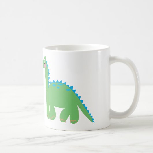 DINOsaur en een GIRAFFE Koffiemok (Rechts)