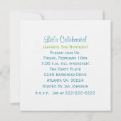 Dinosaur en Polka Dot : partijuitnodiging Kaart (Achterkant)