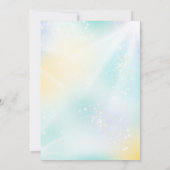 Dinosaur en Unicorn Invitation Boy Girl Kaart (Achterkant)