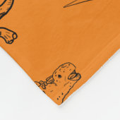 DINOSAUR ERA CARTOON QUOTE FLEECE DEKEN (Hoek)